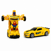 2 in 1 Transforming Robot Car Toy with Lights & Sound