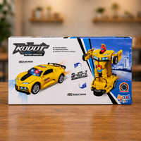 2 in 1 Transforming Robot Car Toy with Lights & Sound