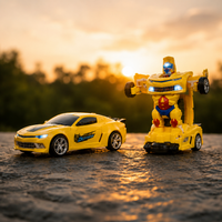 2 in 1 Transforming Robot Car Toy with Lights & Sound