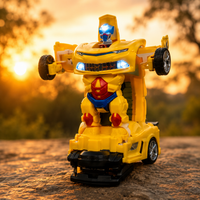 2 in 1 Transforming Robot Car Toy with Lights & Sound