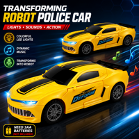 2 in 1 Transforming Robot Car Toy with Lights & Sound