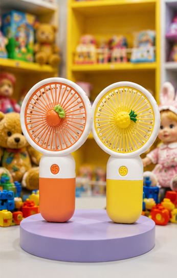 Rechargeable Handheld Fruit / Flower Decoration Fan - Assortment