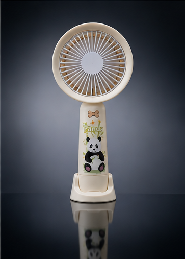 Mini Fan Rechargeable with Panda Print