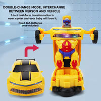 2 in 1 Transforming Robot Car Toy with Lights & Sound