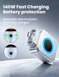 Mavrix Autopop AI Charger ( 140W Fast Charging )