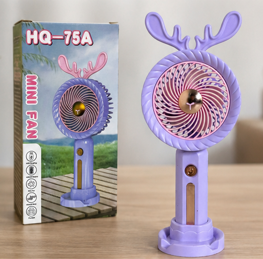 Rechargeable Deer Mini Fan Portable Handheld & Desktop Fan